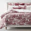 Ensemble de housse de couette en coton Aulot Toile Merlot 8 pièces-102185501