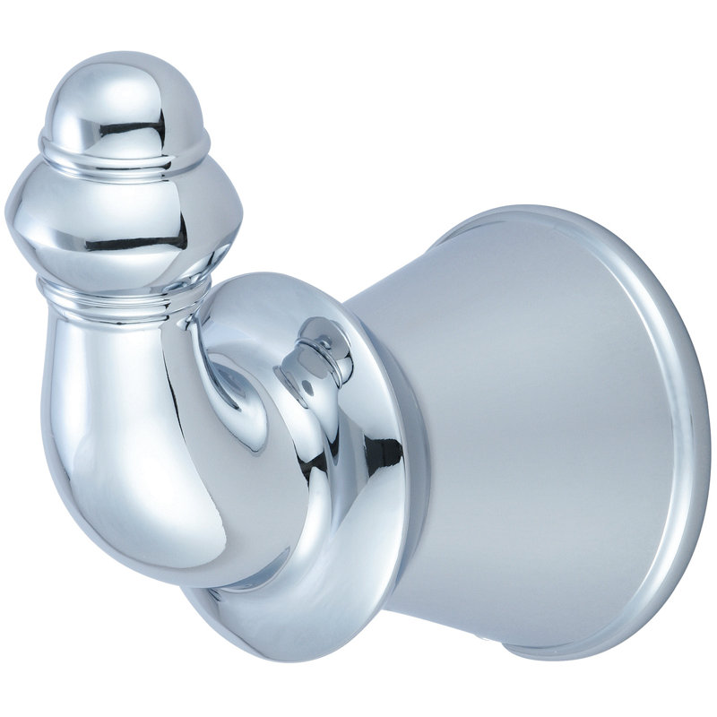 Del Mar Wall Mounted Robe Hook, Polished Chrome