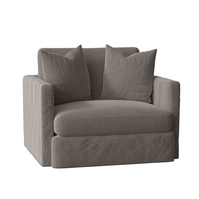 Hartig Armchair, Drusky Charcoal Sustain® Basketweave