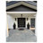 Front Exterior Prehung Metal Double Doors Deux 1105 Black Enamel Mirrored Glass 2 Sidelites Exterior Windows Entry Modern Painted Left Inswing Active Door 96 x 80-98196309-98196310