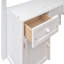 Lit mezzanine avec tiroirs, armoire, tablettes et bureau, lit mezzanine en bois avec bureau