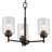 Kichler Winslow Olde Bronze 3-Light Chandelier with Clear Seed Glass Shades-2073790754