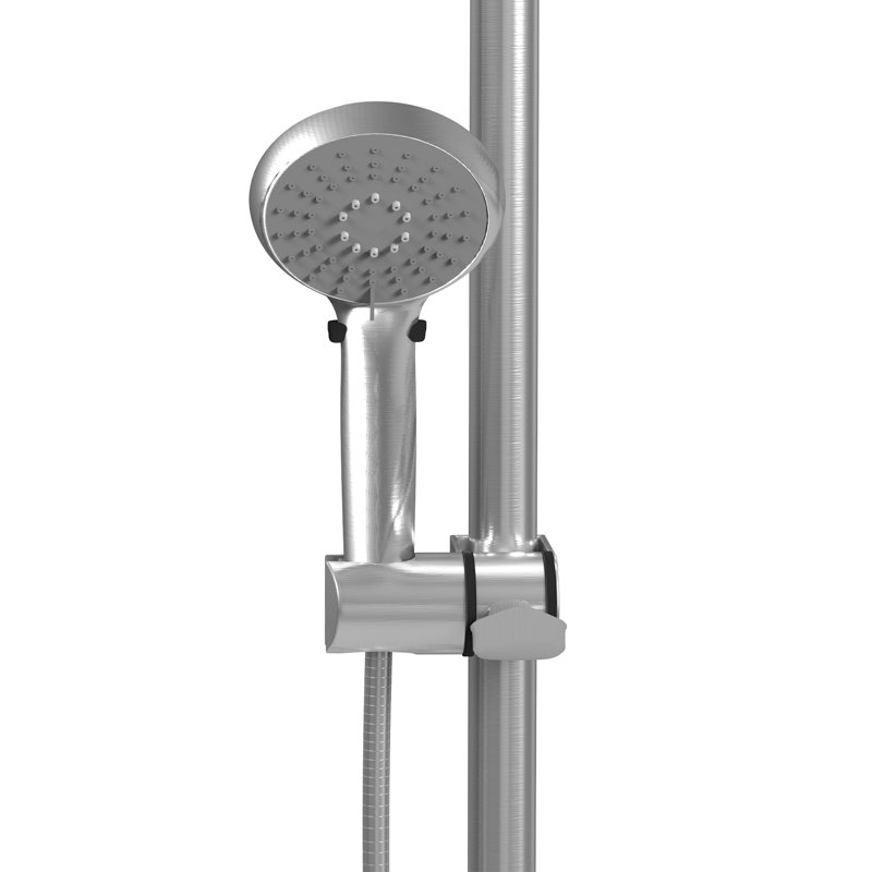 Barre coulissante PULSE ShowerSpas Ergo, Nickel brossé