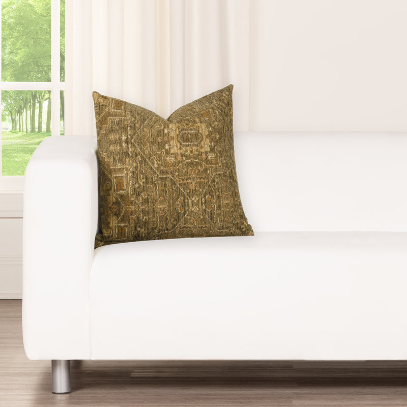 Coussin Olcott, Zapatta sauge, Carré 18 po, Plumes