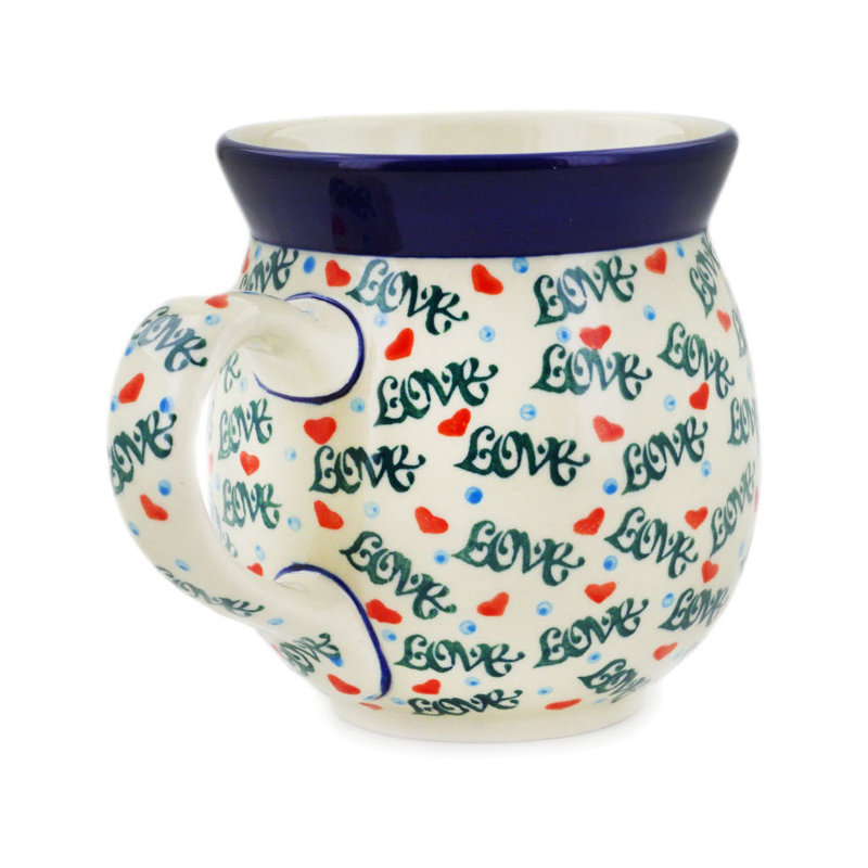 Grande tasse à bulles en grès 12 oz - One Love, 16