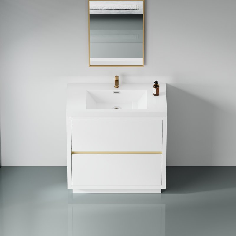 Ensemble de meuble-lavabo autoportant avec lavabo Edwin
