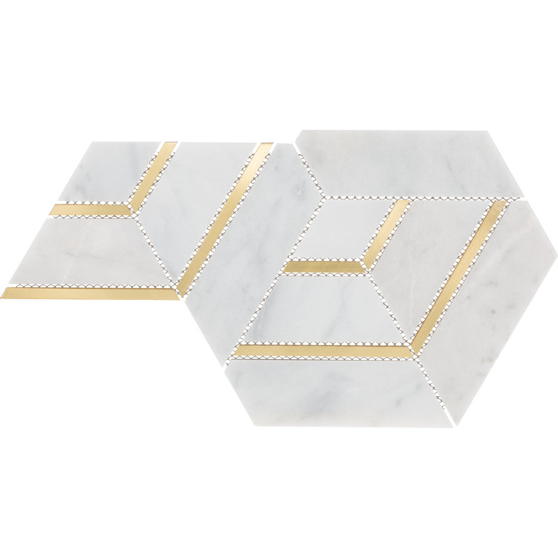 14" x 14" Natural Stone Mosaic Wall Tile