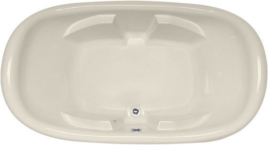 Natalie 78'' L Soaking Bathtub, Biscuit, Matte Black