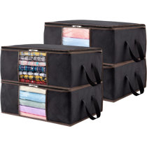 Fab totes 6 Pack Clothes Storage, Foldable Blanket Storage Bags, Storage  Contain