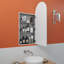 Recessed Frameless Single Door Medicine Cabinet with Adjustable Shelves