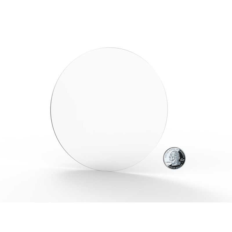 Disque rond en plexiglas transparent, 10 po x 10 po x 1/8 po