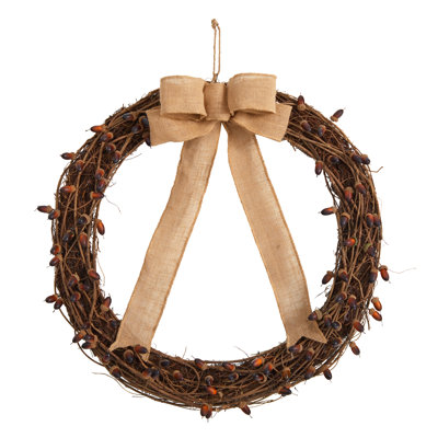 Faux Acorn 30'' Wreath