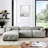 Modular Sectional Sofa, Button Tufted Designed And DIY Combination, L Shaped Couch With Reversible Ottoman-857579449