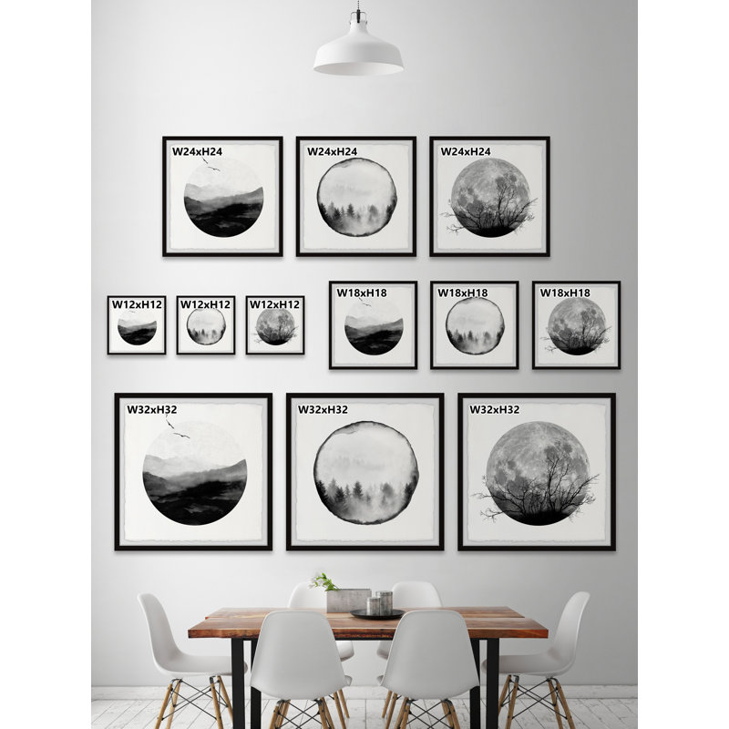 « forest moon », parvez taj, multi-pièces, H 12 po x l 12 po x P 1,5 po