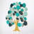Nykeemah Hand-Painted Decorative Metal Wall Accessory, 43.3 x 41.3 inches | 100% Metal, Thickness: 0.06 inches | Unique Color Variations, Easy Wall Mount Design | Perfect for Living Room or Office Decoration