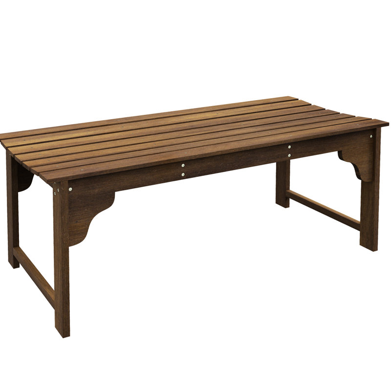 Banc de jardin rustique en bois - Assise à lattes, incurvée pour plus de confort, robuste, idéal pour véranda, terrasse ou piscine. Chaise longue robuste pour patio, piscine et extérieur.