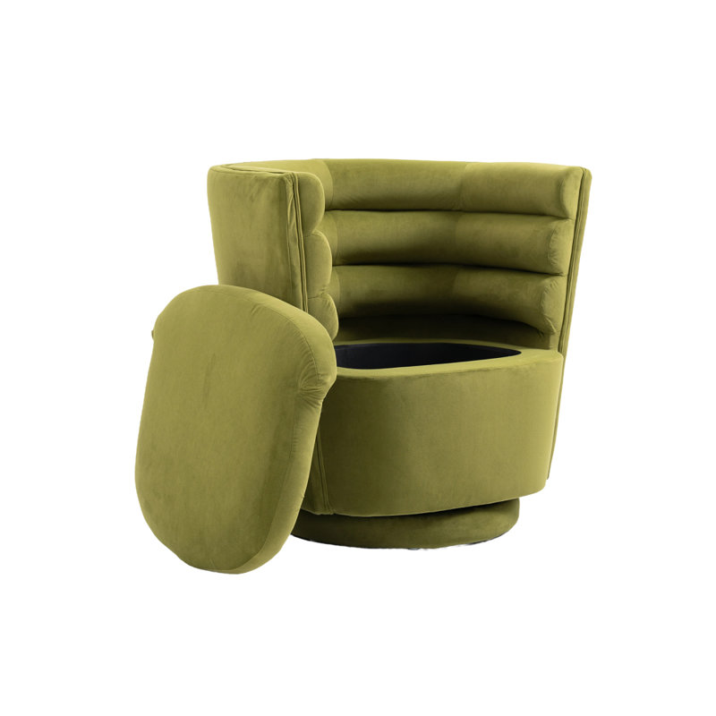 Fauteuil demi-tonneau pivotant Burrier Modern