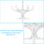 Solid Wood Freestanding 12 - Hook Coat Rack-88061332