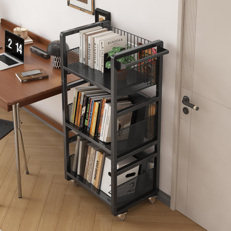 95cm H x 44cm W Book Cart, Black