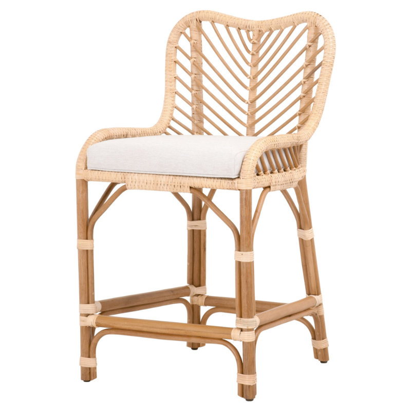 Tabouret de comptoir 26 po Albena, Brun