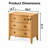 Recatle 27'' W Transitional 3-Drawer End Table with Built-In Outlet and Solid Wood Legs-1963596336