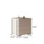 Commode 31,5 po beige à double face pour étalage de bijoux