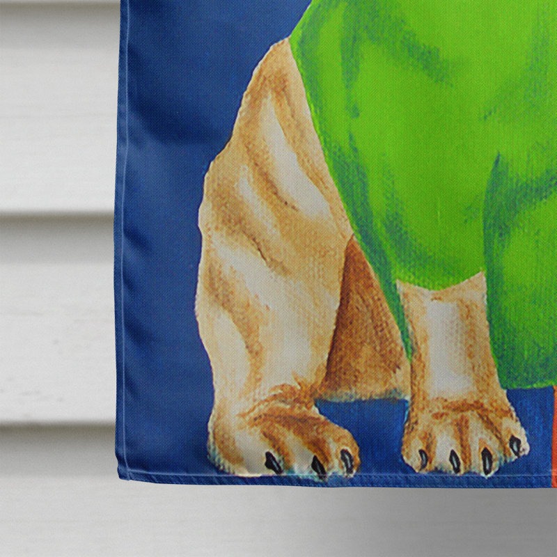 Drapeau de jardin french bouledogue go team, H 28 po x l 40 po