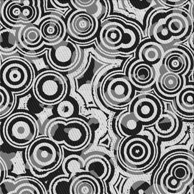 Tapis de zone noire à motifs