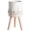 PREWEZA Handmade Ceramic Elevated Planter