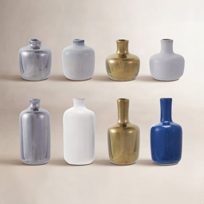 Iversen 8 Piece Stoneware Table Vase Set