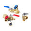 Ensemble de valve de service de chauffe-eau sans réservoir Premium - Soupapes d'isolation en laiton sans plomb avec limiteur de pression et connexions PEX