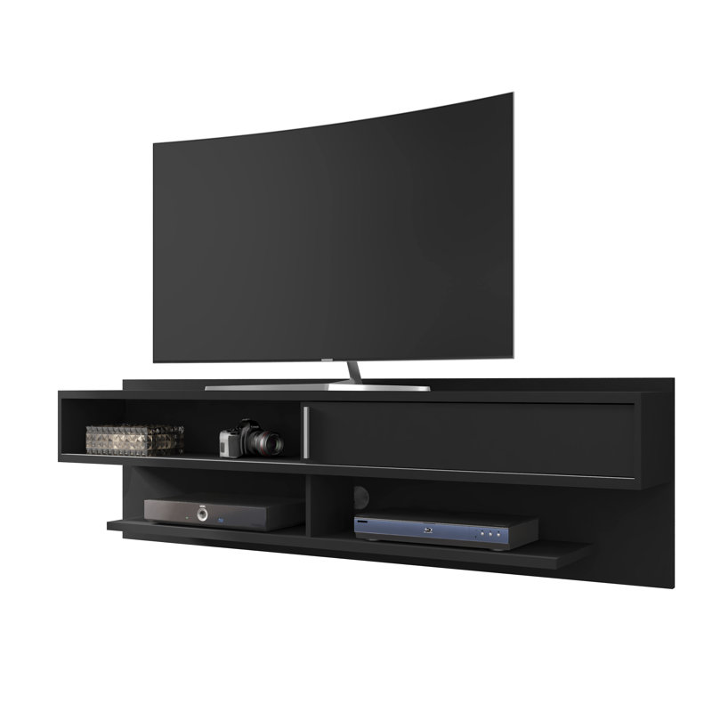 Gordan Floating TV Stand for TVs up to 60", Black