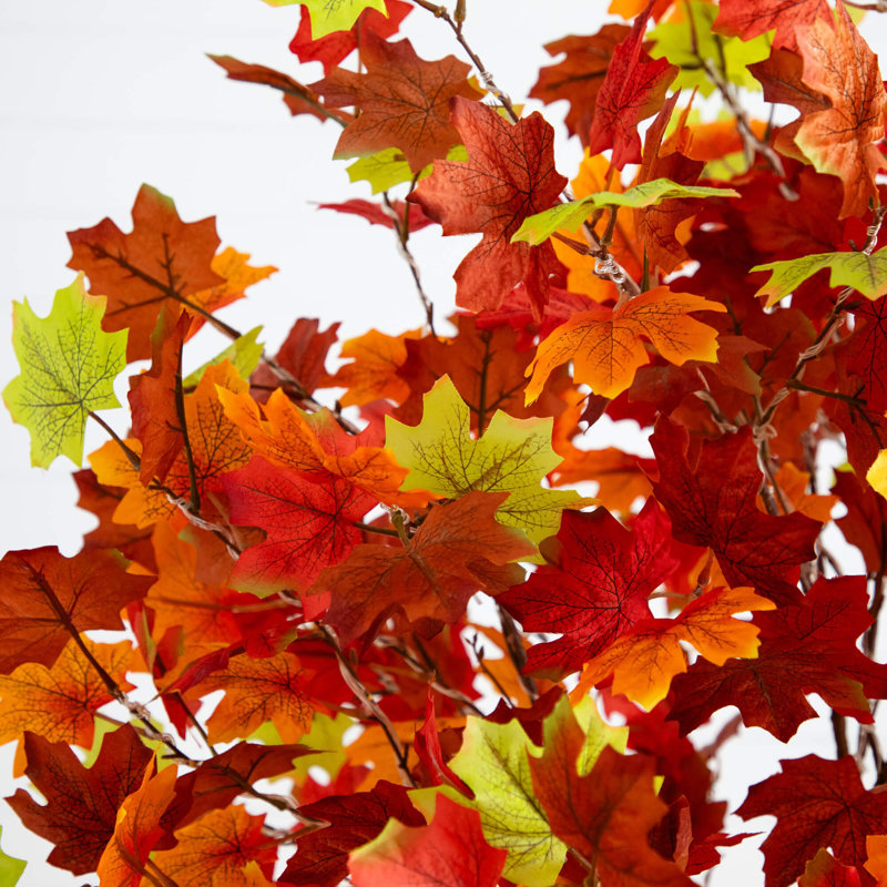 Arbre d'automne artificiel pré-éclairé avec 270 lumières DEL blanc chaud, H 72 po x l 36 po x P 36 po