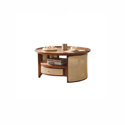 Brown Solid Wood Ash Coffee Table