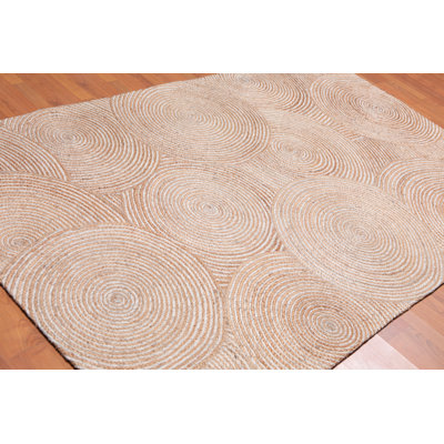 Tapis beige crocheté à la main Marguez