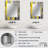 Mustard Yellow And Vivid Gray IV - Abstract Wall Mirror, Modern Decorative Mirror, Printed Metal Art-686193786