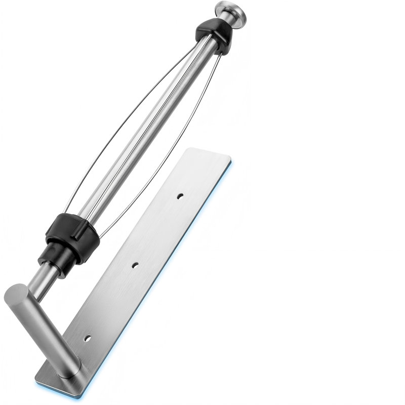 Porte-essuie-tout magnétique, 1 rouleau (argent)