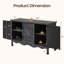 Irim Solid Wood Vintage Vibe Accent Cabinet-1386105671