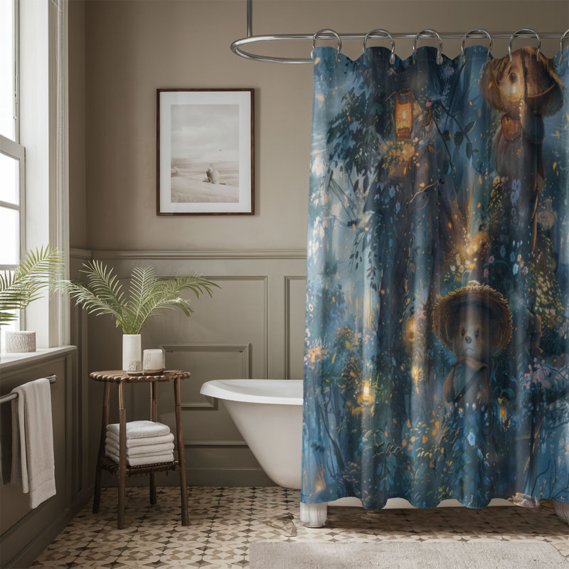 Bear Antics - Premium Shower Curtain, 74"H x 71"W