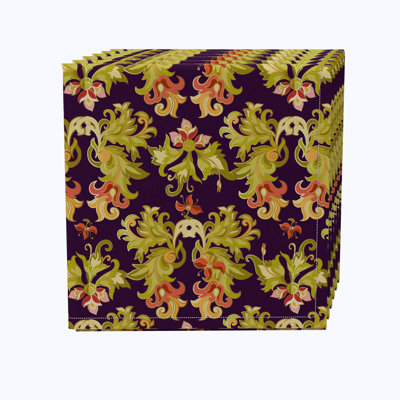 Floral 16 Cotton Napkins - Set of 4