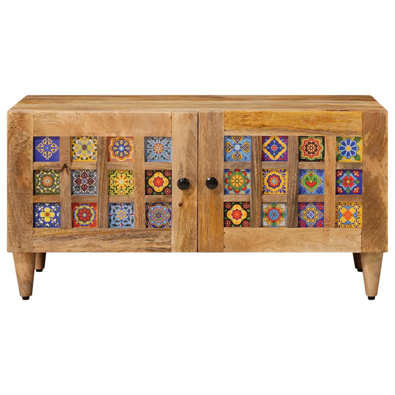  Coffee Table Solid Mango Wood Wooden Living Room Accent Low Rectangular