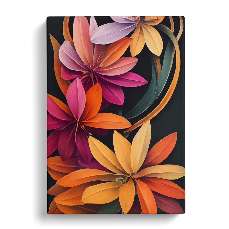 Many Flowers - Wrapped Canvas Print, 50cm H x 35cm W x 3cm D