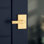 Mirada Reeded Hall/Closet Lever w/ Rectangular Rose