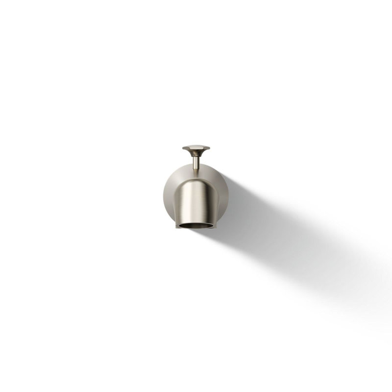 Antique Standard 4-7/8" Diverter Bath Spout with Disc-Shaped Knob, Vibrant Brushed Nickel