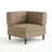 Tufted Corduroy Modular Armchair-1285028546