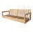 Crelake 107'' Wide Rectangular Teak Patio Sofa with Sunbrella® Cushions-283519394