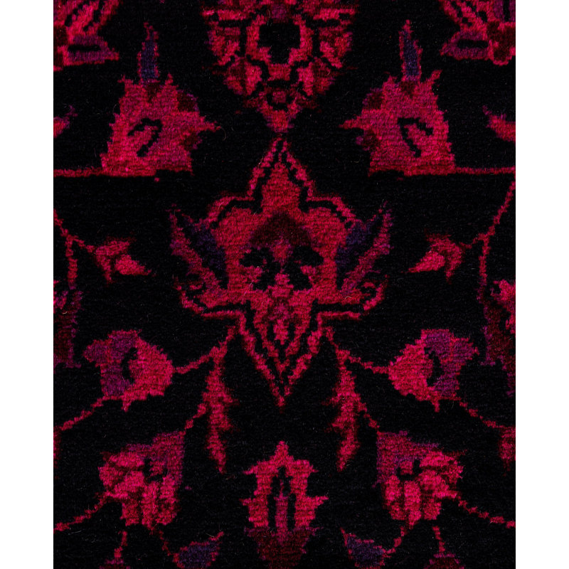 Overdyed One-of-a-Kind 3' 2" X 5' 2" Hand Knotted Area Rug