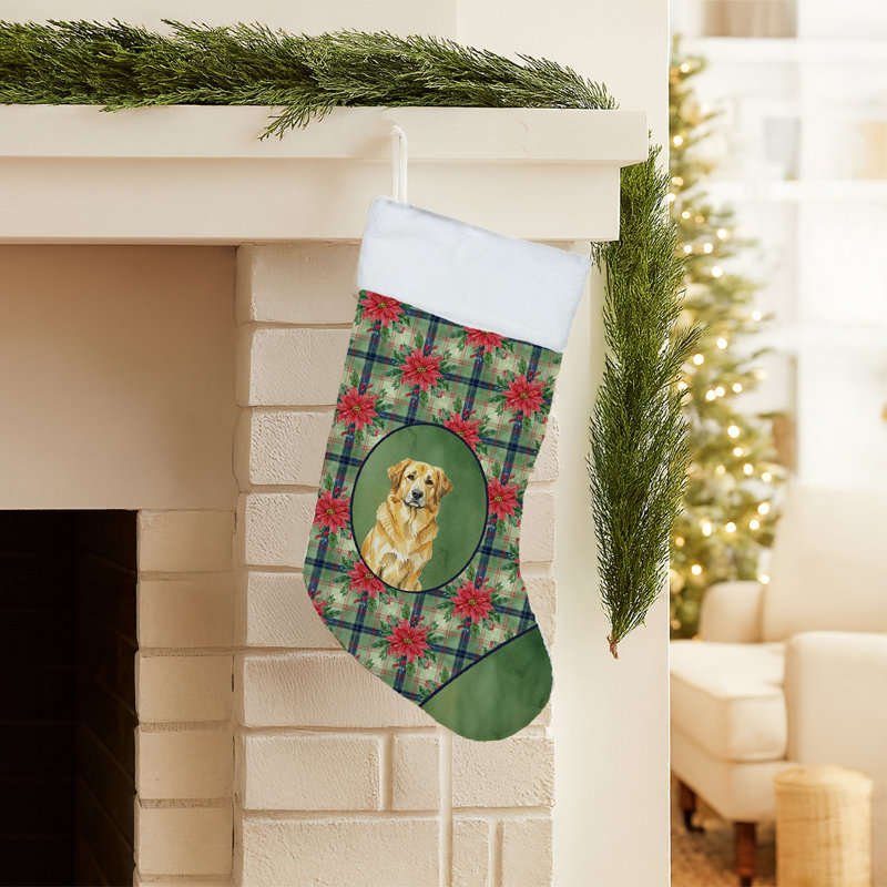 Chaussette de Noël lion jaune
