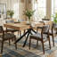 Extendable Metal Base Dining Table