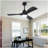 Hot sales 42 Inch Ceiling Fans with Lights and Remote, Black Ceiling Fan for Patios with Light 3 Blades Modern Ceiling Fan Noiseless Reversible DC Motor,  Ceiling Fan for Farmhouse